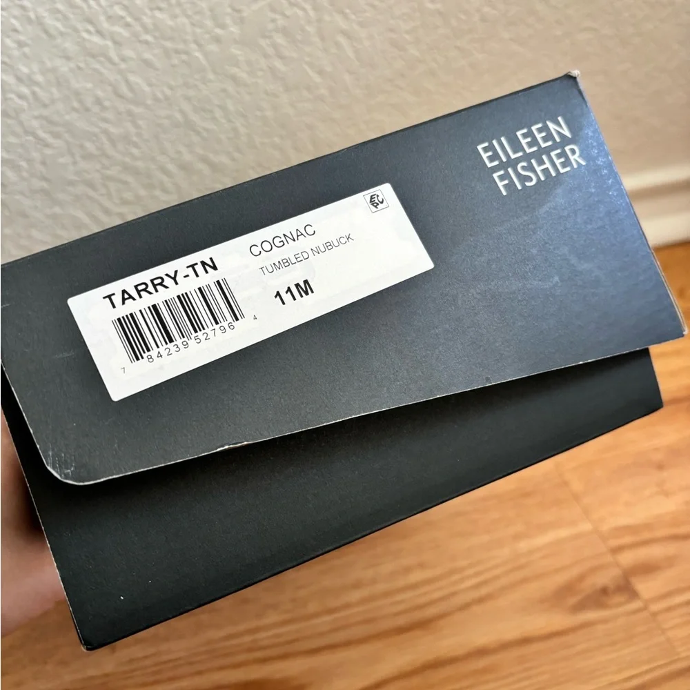 Eileen Fisher Tarry Espadrille Wedge Slide in Cognac - Picture 5 of 5